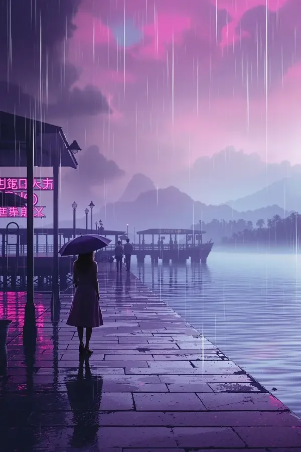 渡口的等待 - 情人海报 渡口的等待 情人 越南电影 南洋风情 东南亚文化